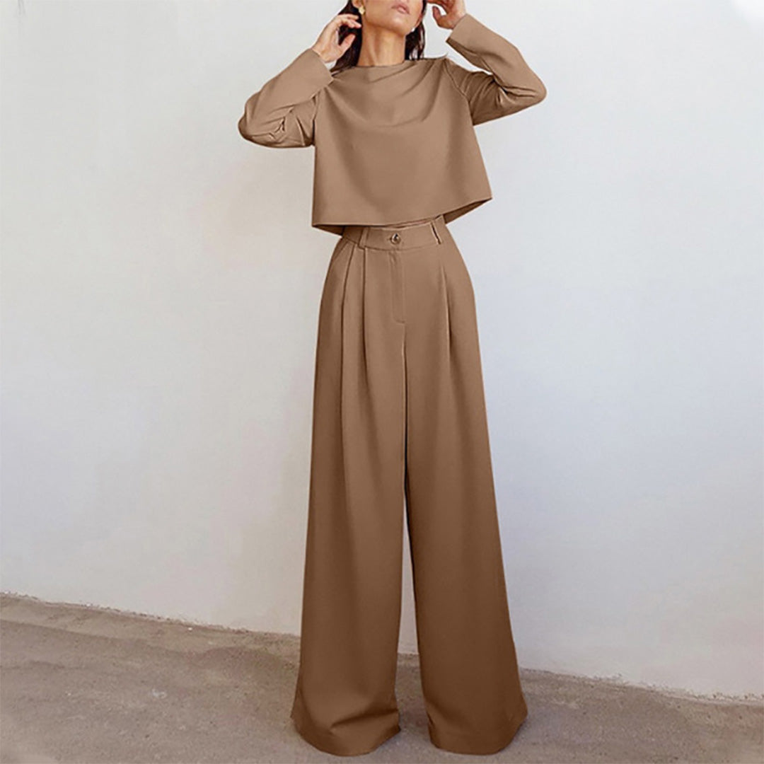 KAMIYAH - Elegante zomerse tweedelige palazzo set