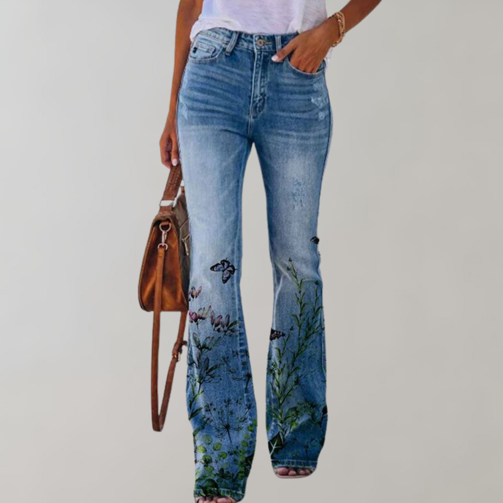 Kjellfrid - Zomerse flare broek voor dames