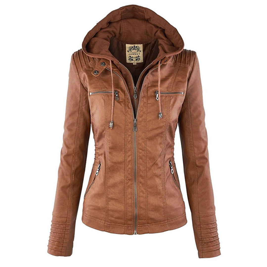 LIESL - Leren zomerjas voor dames - Perfect voor Lente en Zomer