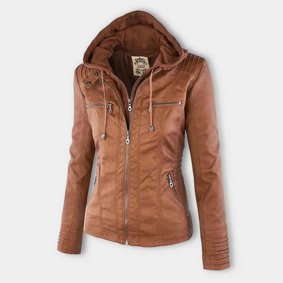 LIESL - Leren zomerjas voor dames - Perfect voor Lente en Zomer