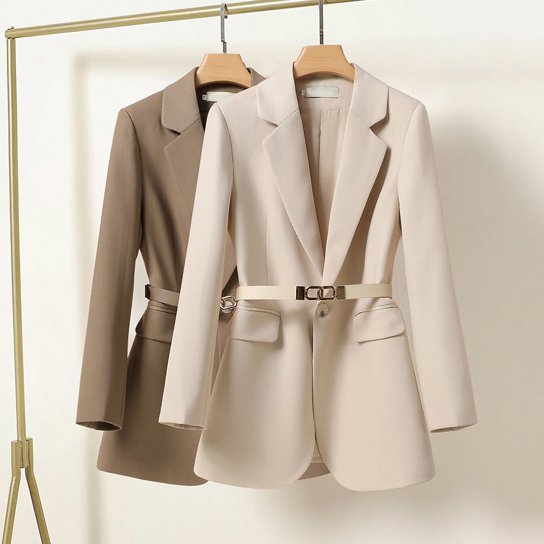 LISA - Luchtige lange blazer met riem voor dames, perfect voor de zomer