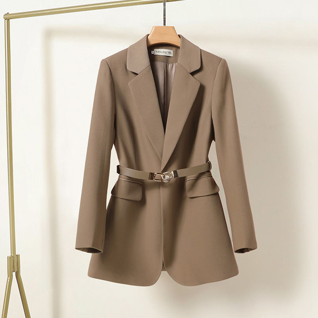 LISA - Luchtige lange blazer met riem voor dames, perfect voor de zomer