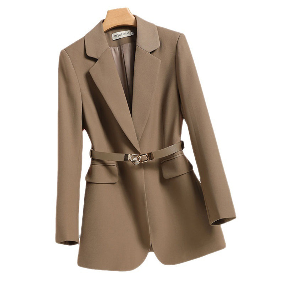 LISA - Luchtige lange blazer met riem voor dames, perfect voor de zomer