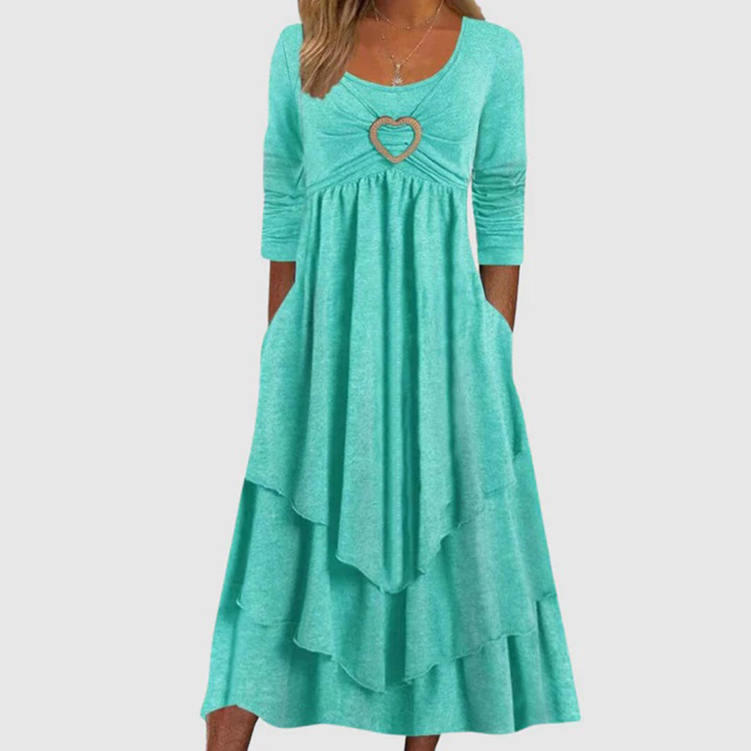 ABEBA - Casual lange zomerjurk
