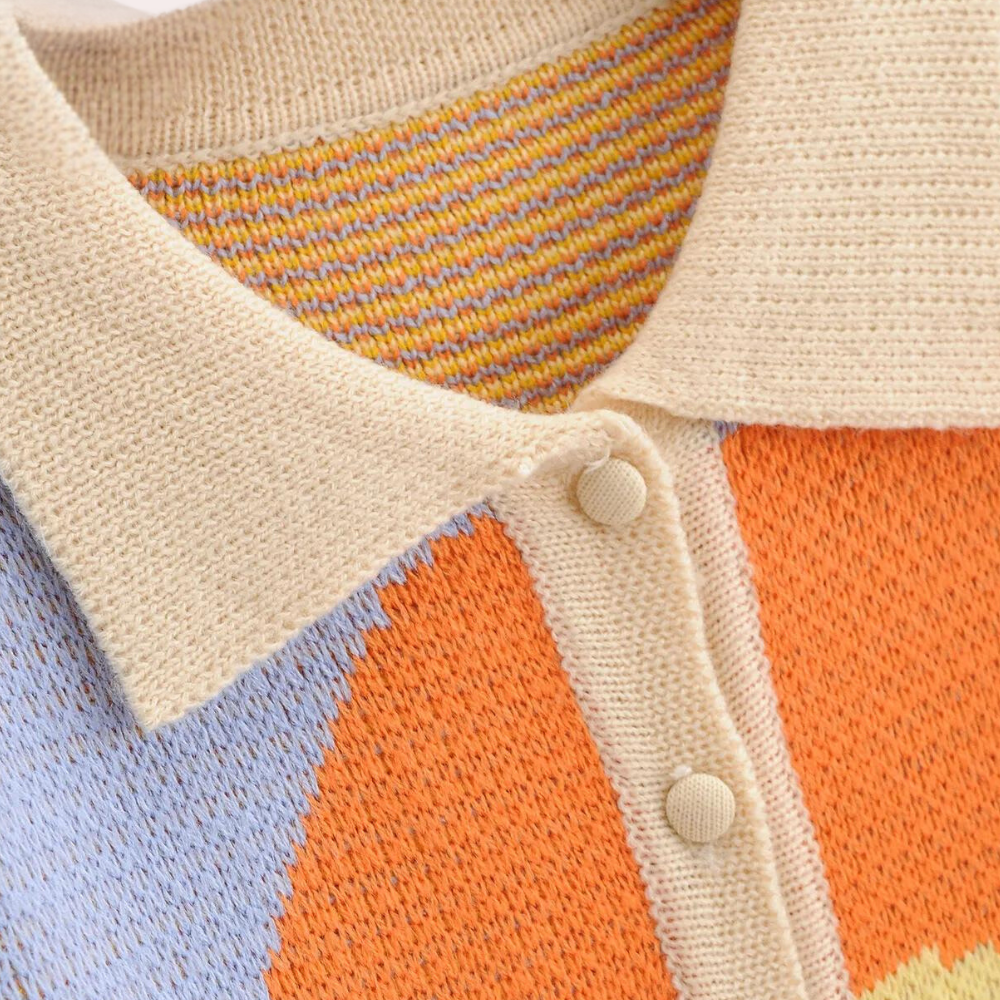 LEONTYNE - Retro gebreid zomer vest voor dames