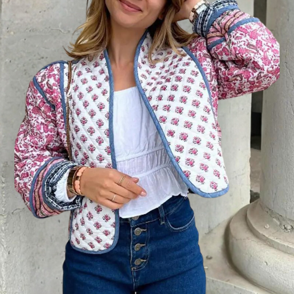 LEINA - Luchtig Casual Bloemenjasje voor Dames - Perfect voor de Zomer