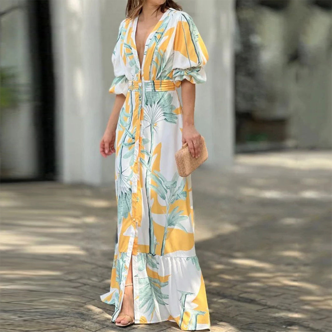 ALLYSON - Stijlvolle zomerse maxi jurk