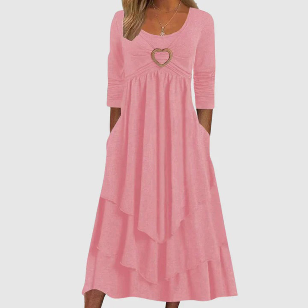 ABEBA - Casual lange zomerjurk