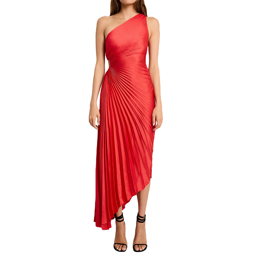KARSYN - Elegante geplooide zomerjurk