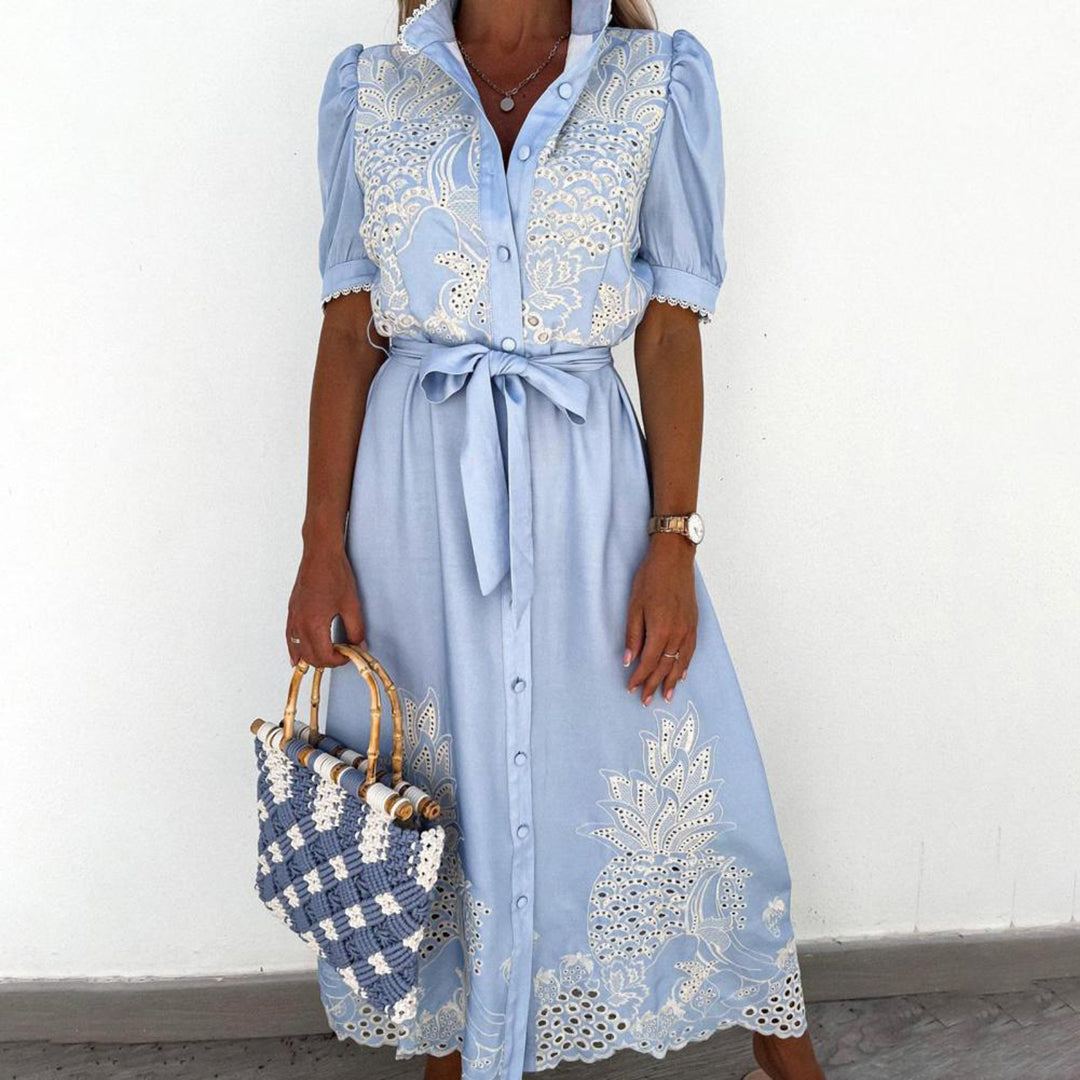 LAGERTHA - Elegante zomerse maxi jurk