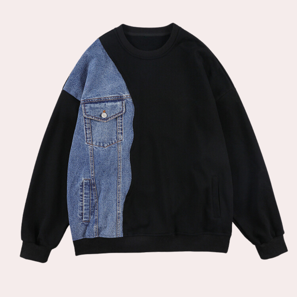 JOEL - Geraffineerde Denim Zomerse Trui voor Heren