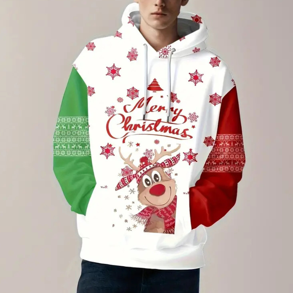 LAUREL - Modieuze Kerstmis Hoodie voor Heren