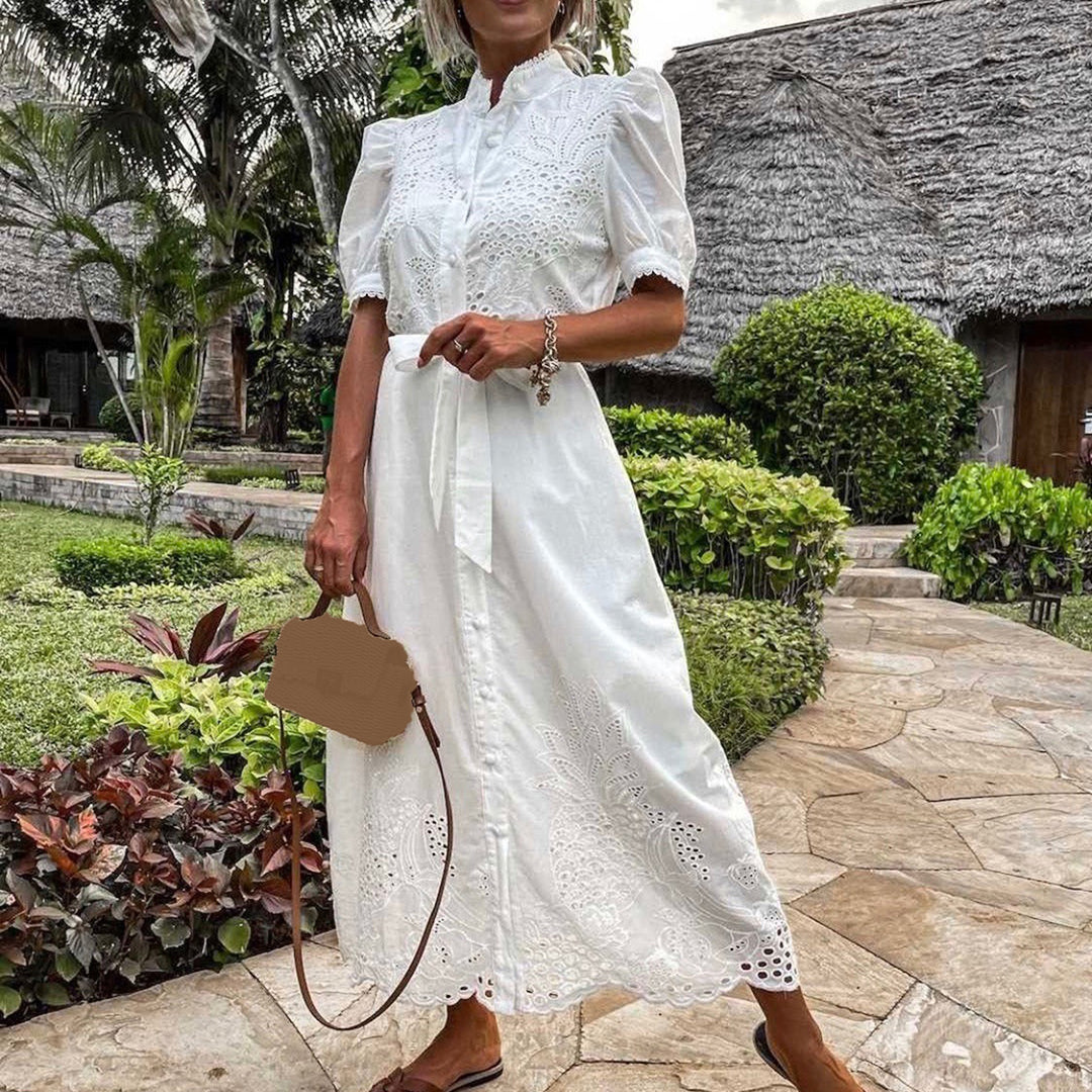 LAGERTHA - Elegante zomerse maxi jurk