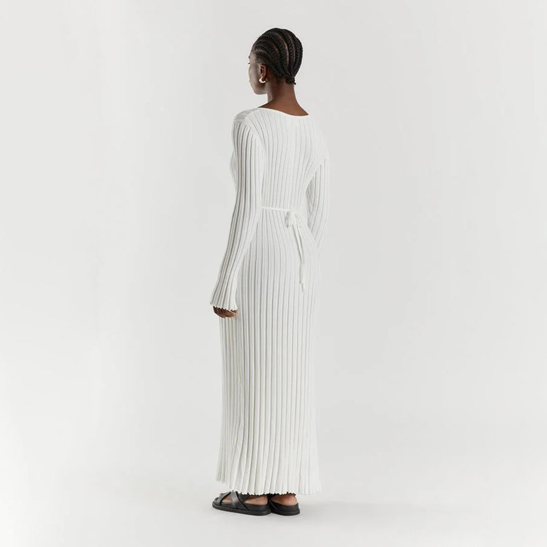 ABIGAIL - Luchtige gebreide maxi zomerjurk