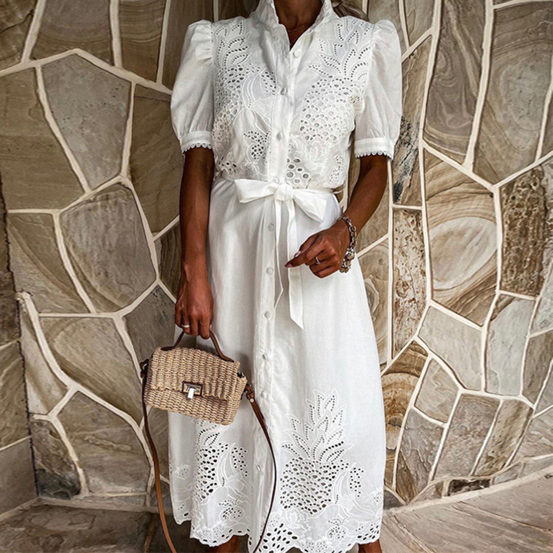 LAGERTHA - Elegante zomerse maxi jurk