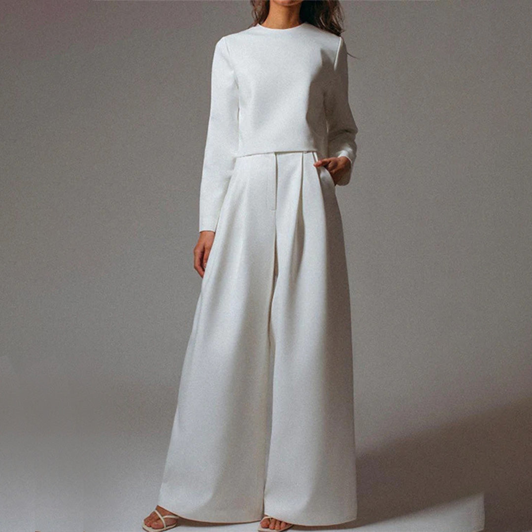 KAMIYAH - Elegante zomerse tweedelige palazzo set
