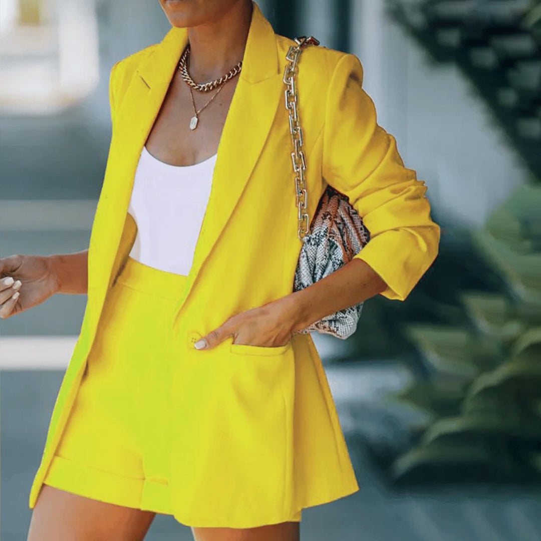 KATRIN - Zomerse blazer en korte broek set