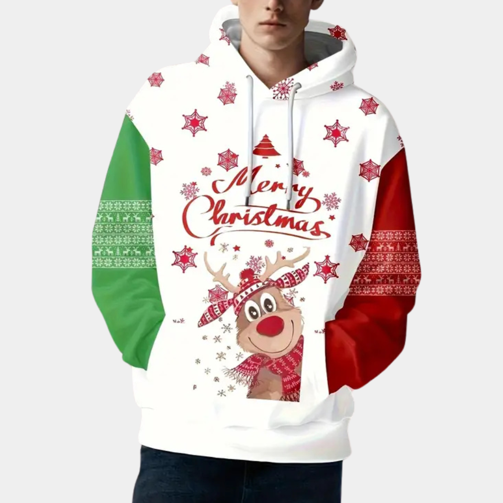 LAUREL - Modieuze Kerstmis Hoodie voor Heren