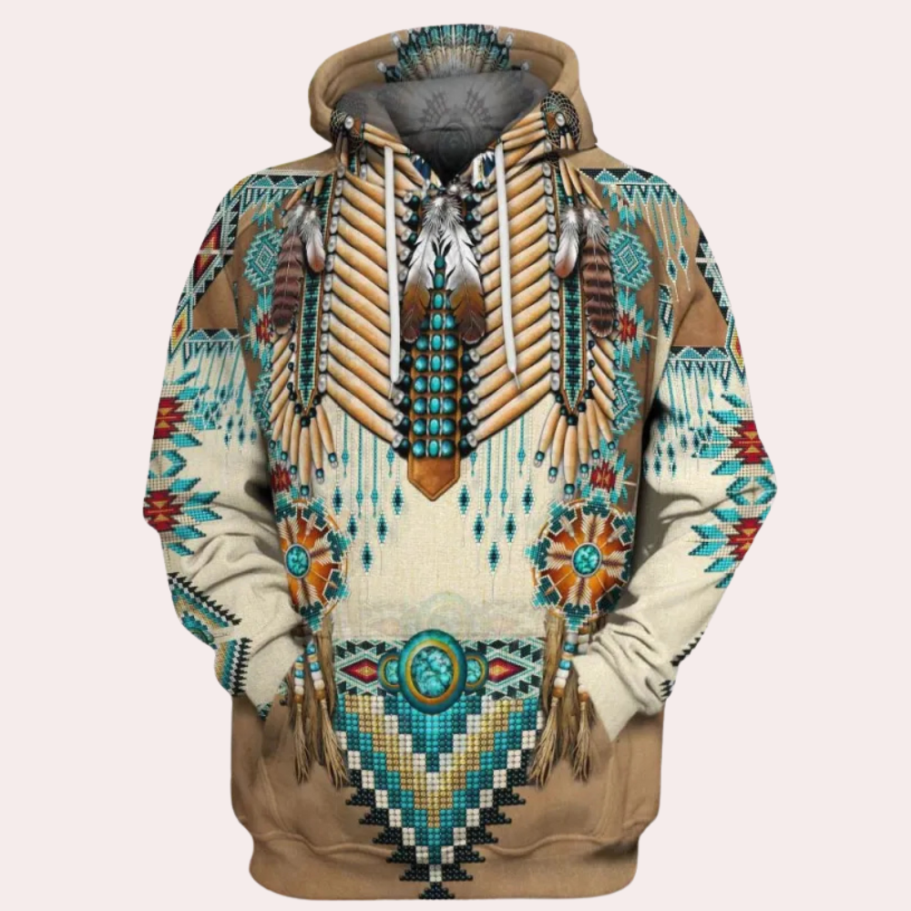 ALVARO - Comfortabele Bedrukte Zomer Hoodie voor Heren