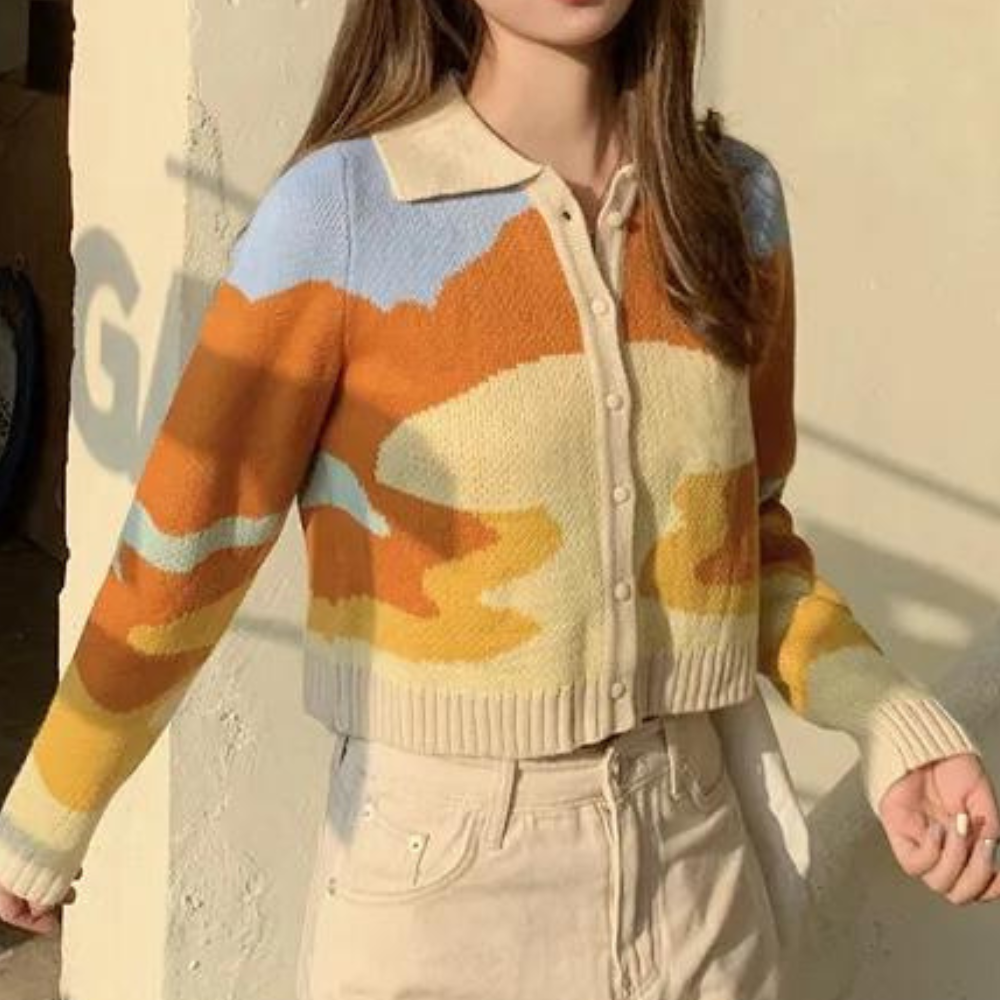 LEONTYNE - Retro gebreid zomer vest voor dames