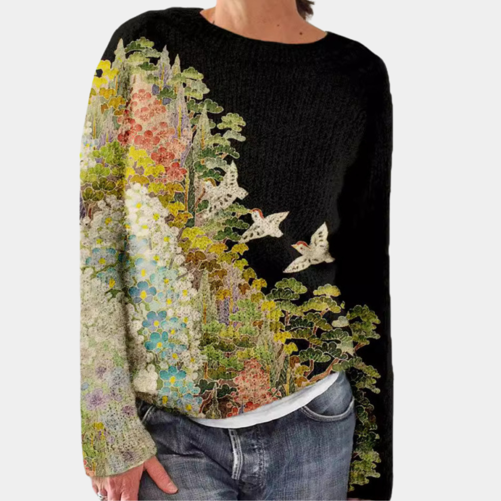 LAURA - Trendy Bedrukte Zomerse Trui voor Dames