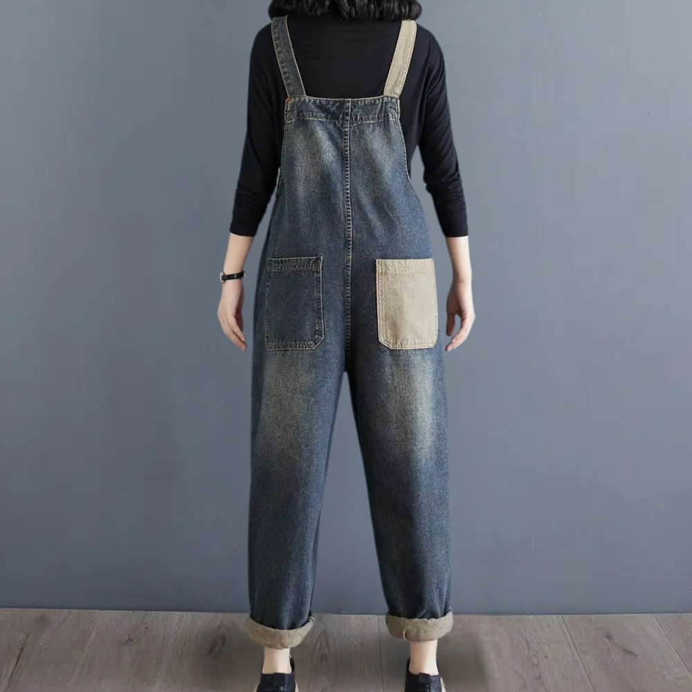 AGATA - Elegante Denim Zomer Jumpsuit voor Dames