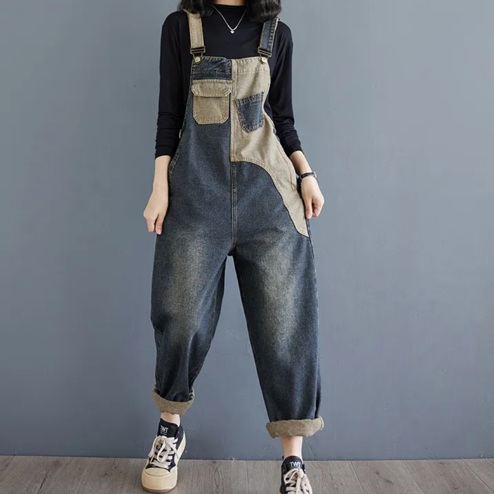 AGATA - Elegante Denim Zomer Jumpsuit voor Dames